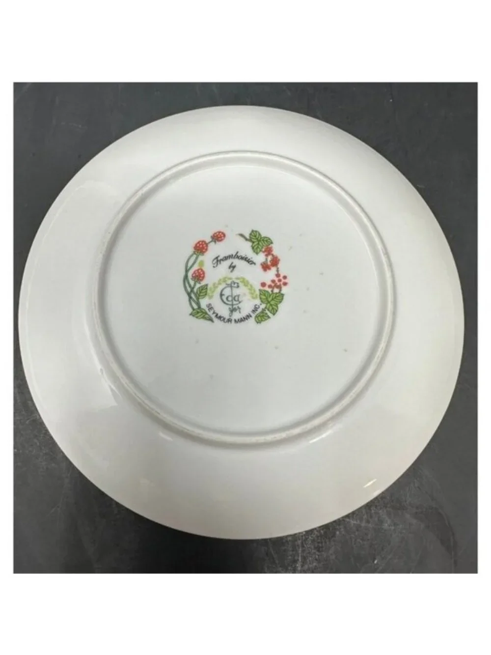 Vtg 1970s SEYMOUR MANN EDA FRAMBOISIER Salad Dessert Plates Set of 3 Raspberries - Picture 8 of 14